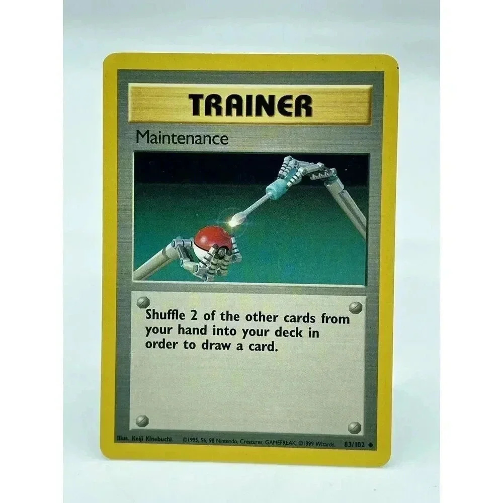 Maintenance 83/102‎ Base Set Trainer Pokemon TCG Non-Holo Vintage 1999 LP